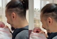 شاهد أب يردد نشيد نادي الاتحاد في أذن طفلته المولودة