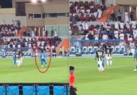 شاهد الكاميرات توثق لقطة استفزاز حمدالله لـ البليهي -فيديو