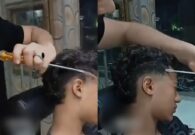 شاهد حلاق مصري يحلق بـ المفك والشاكوش