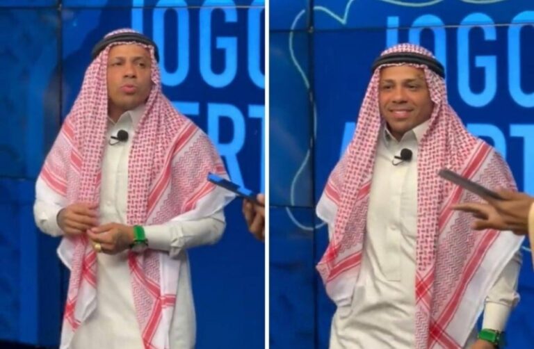بالفيديو: التون خوسيه يظهر بالزي السعودي أثناء لقاء مع قناة برازيلية للحديث عن كرة القدم السعودية