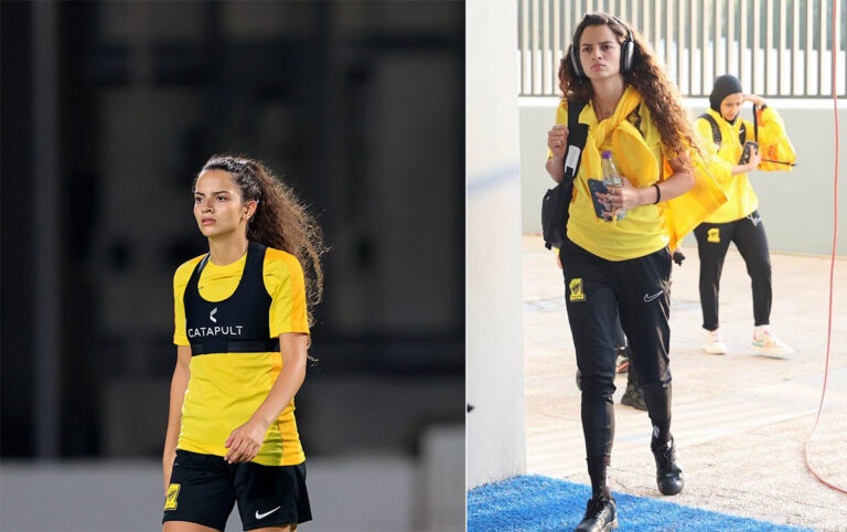 شاهد ليلى اسكندر لاعبة الاتحاد تخطف الأنظار بمهاراتها العالية أمام القادسية