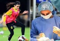 شاهد لاعبة الاتحاد هلا خاشقجي تشارك فيديو لحياتها كطبيبة جراحة ولاعبة كرة القدم
