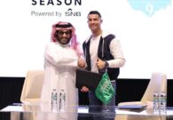 بالصور والفيديو: تركي آل الشيخ يوقع عقد رعاية بين شركة رونالدو للمياه وموسم الرياض