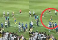 شاهد: لاعب النصر عبدالإله العمري يغادر الملعب غاضبًا بعد الفوز على ضمك