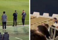 شاهد.. رئيس نادي الطائي يتصل بمدافعي الفريق لمنحهم تعليمات خاصة قبل مباراتهم أمام الخليج