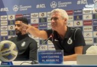 فيديو.. انفعال مدرب النصر البرتغالي لويس كاسترو بسبب سؤال عن استبعاد رونالدو