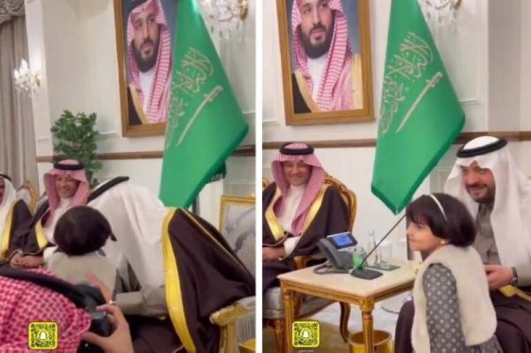 أمير الحدود الشمالية يسأل والد طفلة عن معنى اسمها بيلسان.. شاهد ردة فعل الأخير