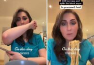 شاهد استشارية جهاز هضمي تكشف تجربتها بقياس نسبة السكر قبل وبعد تناول الإندومي