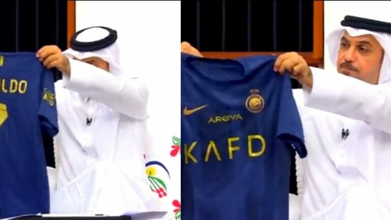 بالفيديو: رونالدو يهدي قميصه لمذيع برنامج المجلس