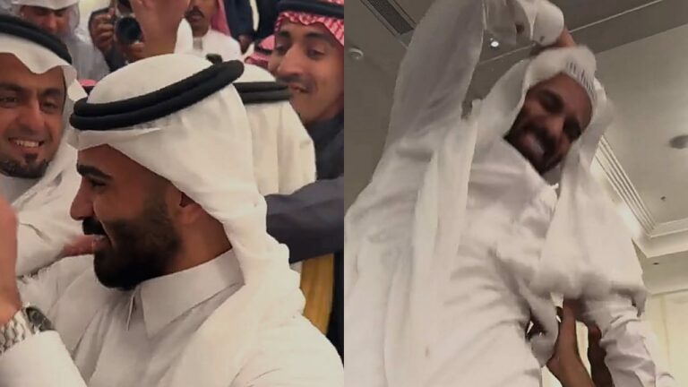 بعد تأجيل مواجهة الطائي.. شاهد لاعب الاتحاد مدالله العليان يحتفل بزواجه
