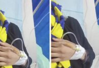 شاهد مشجعة نصراوية تدخل المستشفى بعد فوز الهلال بثلاثية على النصر