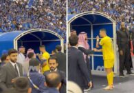 شاهد رونالدو يتحدث مع رئيس الهلال بعد خسارة النصر