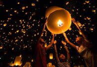 بالصور والفيديو: تعرف علي مهرجان المصابيح في تايلند