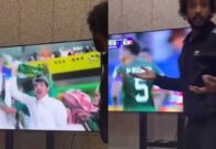 شاهد ردة فعل ياسر الشهراني على قرار الحكم بإلغاء هدف البليهي قبل التراجع واحتسابه