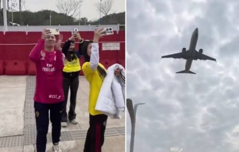 شاهد المريسل ينشر فيديو للجماهير الصينية وهي تودع فريق النصر أثناء إقلاع الطائرة