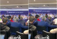 شاهد موقف محرج لـ البليهي بسبب سؤال وجه له باللغة الإنجليزية في المؤتمر الصحفي بعد مباراة عمان