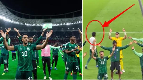 بالفيديو: علي البليهي يثير الجدل بمغادرته أرضية الملعب بعد فوز المنتخب على قرغيزستان.. والمريسل يعلق