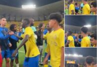 شاهد رونالدو يُعنف نجله في تتويج براعم النصر بالدوري بسبب موقف محرج