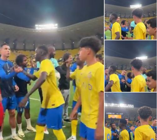 شاهد رونالدو يُعنف نجله في تتويج براعم النصر بالدوري بسبب موقف محرج