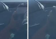 شاهد فتاة تصادف كريستيانو رونالدو عند أحد إشارات المرور في الرياض