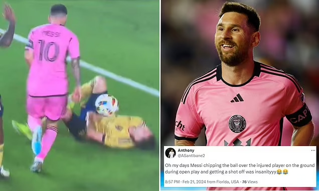 شاهد ميسي يثير الجدل بتصرفه مع لاعب مصاب خلال افتتاح الدوري الأمريكي