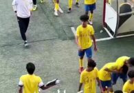 شاهد ماذا فعل حارس أمن مع نجل رونالدو داخل ملعب كرة قدم ؟