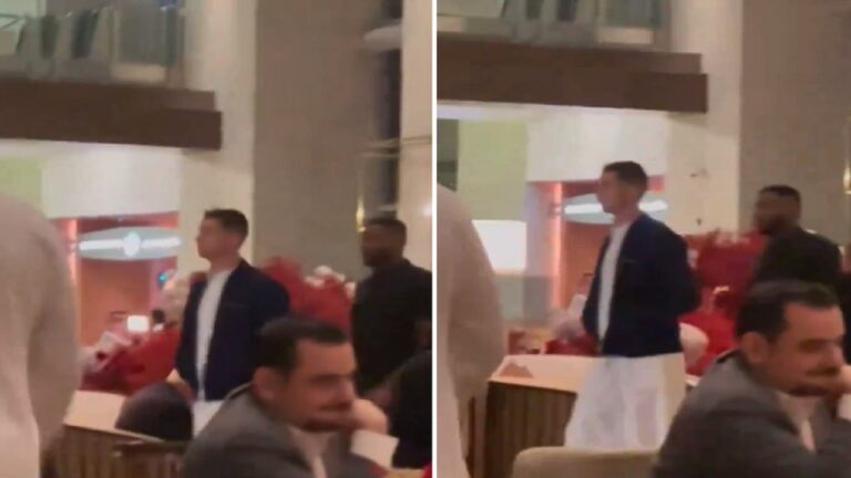 شاهد رونالدو يرتدي الثوب السعودي في أحدث ظهور له بـ أحد المطاعم
