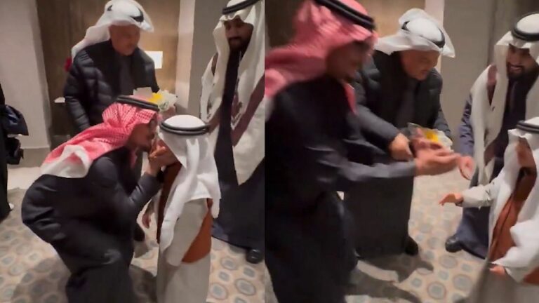 شاهد كيف استقبل رابح صقر نجل محمد عبده الصغير