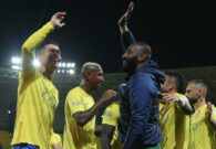 شاهد رونالدو يحتفل بالعرضة مع وليد عبد الله بعد فوز النصر