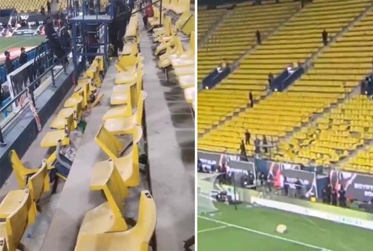 بعد انتهاء مباراة الأهلي والزمالك.. شاهد الجماهير المصرية تحطم مقاعد ملعب الأول بارك بالرياض