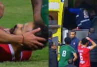 شاهد لحظة سقوط لاعب بالدوري المصري بسبب توقف القلب