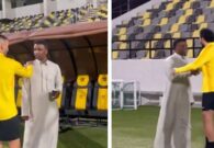 بالفيديو: محمد نور يؤازر لاعبي الاتحاد قبل مواجهة الهلال