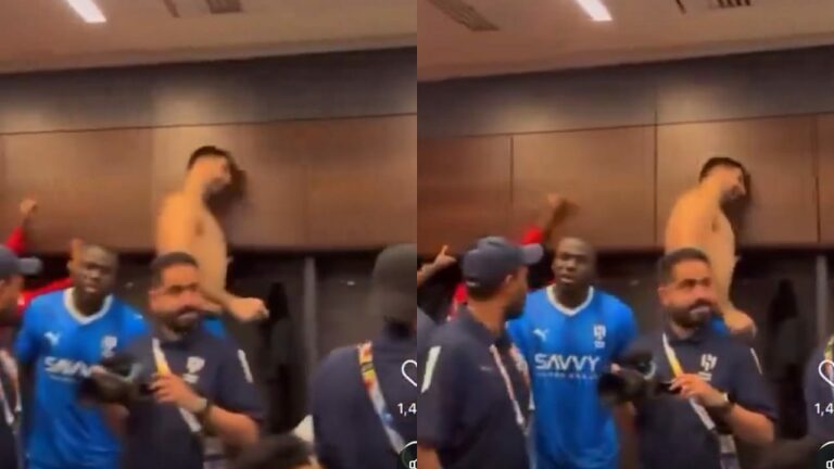 يصفق برأسه في الجدار.. شاهد ميتروفيتش يحتفل بطريقة غريبة بعد فوز الهلال على الاتحاد