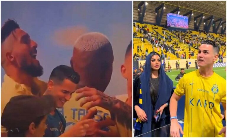 شاهد شبيه رونالدو التركي يثير ضجة بين جماهير النصر