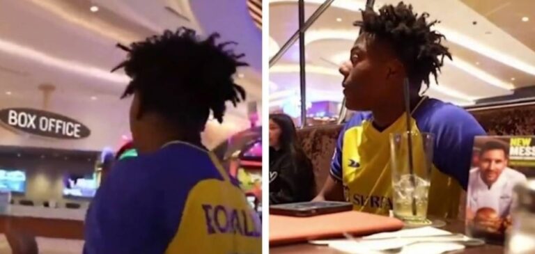 بسبب ارتدائه لتيشرت النصر باسم رونالدو.. شاهد طرد اليوتيوبر سبيد من مطعم ميسي في أمريكا