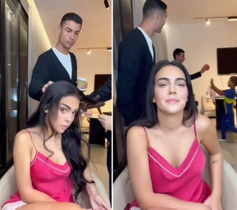 شاهد رونالدو وجورجينا في فيديو عفوي من داخل المنزل