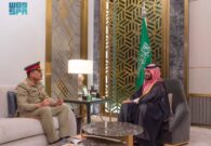 بالصور والفيديو: ولي العهد يستقبل قائد الجيش الباكستاني في مكتبه بجدة