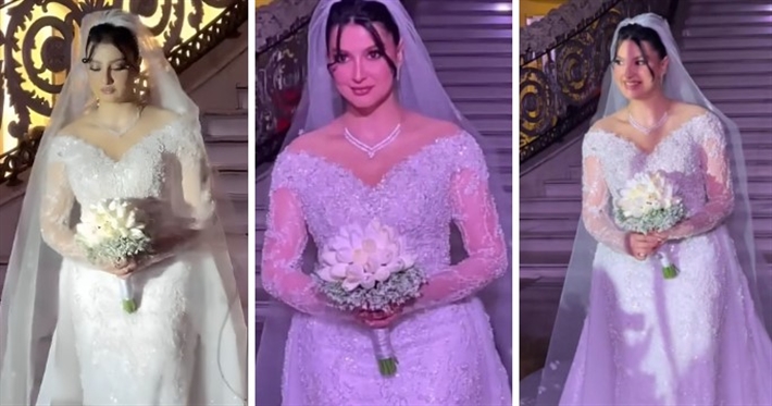 بالفيديو والصور: ريم العلي تحتفل بزفافها في حفل ضخم.. وإطلالتها تُثير تفاعل المتابعين