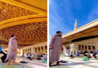 شاهد جمال الفن المعماري يبهر الزوار في المسجد النبوي