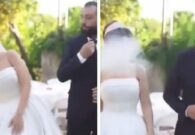 شاهد عروس تترك عريسها في حفل زفافهما لسبب لا يصدق