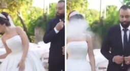 شاهد عروس تترك عريسها في حفل زفافهما لسبب لا يصدق