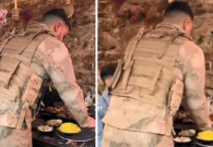 بالفيديو: غضب في تركيا من شيف سوري شهير قدم الطعام بزي عسكري