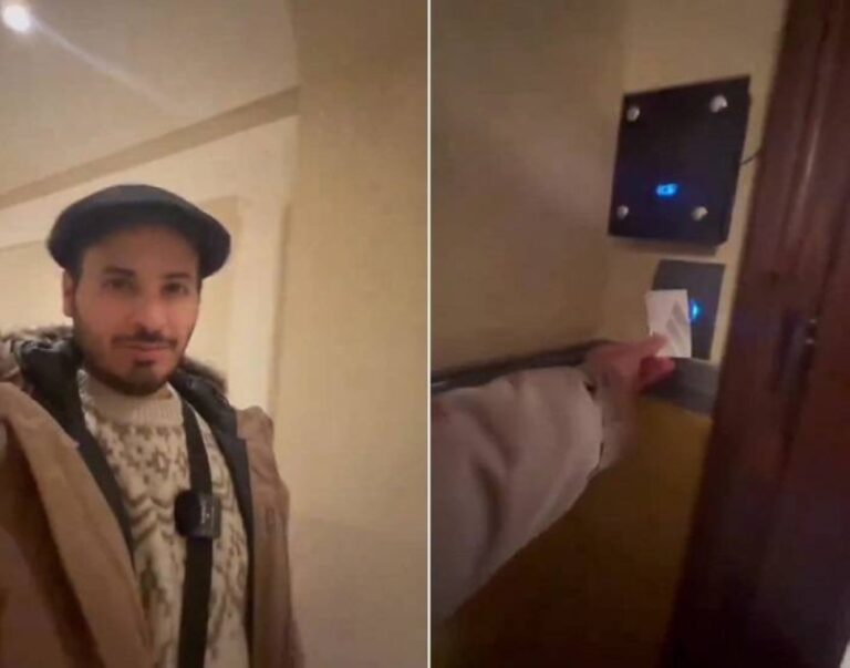 شاهد سائح كويتي يكتشف مفاجأة في غرفته في أحد الفنادق الأوروبية
