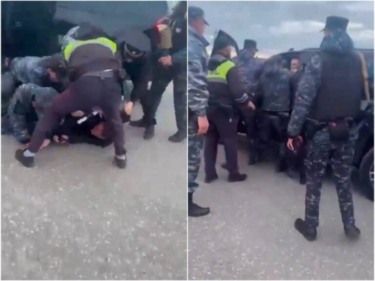 لرفضه الامتثال لأوامر الشرطة عند نقطة تفتيش.. شاهد لحظة اعتقال وزير الطوارئ الشيشاني في ⁧‫داغستان‬⁩