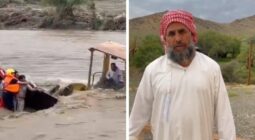 شاهد تعليق سائق الشيول الذي أنقذ شبان بعدما علقوا وسط السيل في وادي جعبة ببيشة