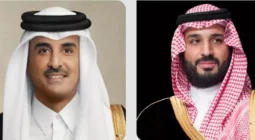 اتصالات هاتفية بين ولي العهد وأمير قطر ورئيس الإمارات لبحث التصعيد العسكري في المنطقة