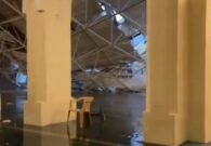 فيديو.. انهيار جزء من سقف مسجد جامعة البترول في الظهران بسبب الأمطار الغزيرة