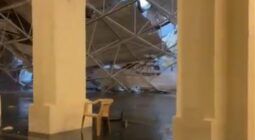 فيديو.. انهيار جزء من سقف مسجد جامعة البترول في الظهران بسبب الأمطار الغزيرة