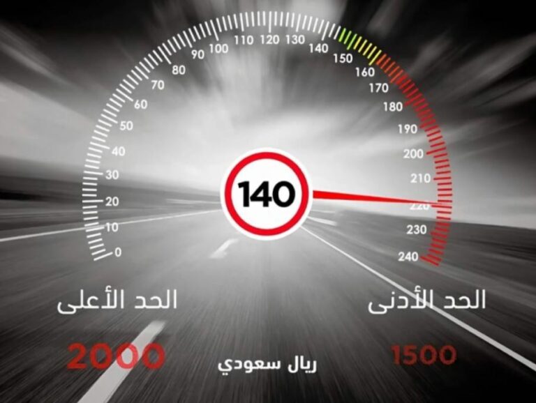 ارتفاع غرامات تجاوز السرعة على الطرق السريعة في المملكة.. هنا تفاصيلها