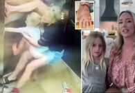 شاهد فيديو مرعب لطفلة تعلق يدها في المصعد.. ووالدتها تحاول تحريرها